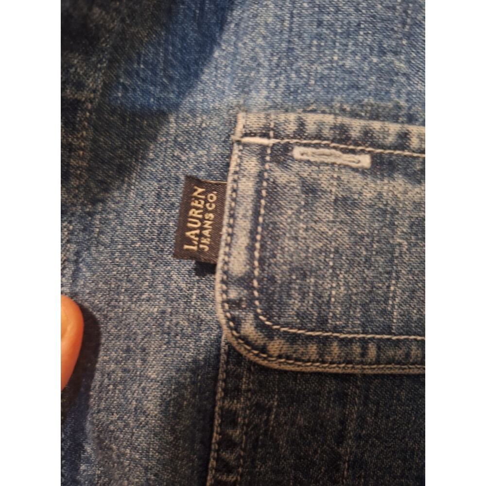 VTG Lauren Jeans Co Ralph Lauren Denim Button Down Shirt L NWT - Picture 5 of 16